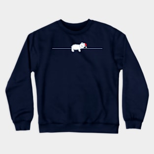 Polar bear as a Christmas present Crewneck Sweatshirt